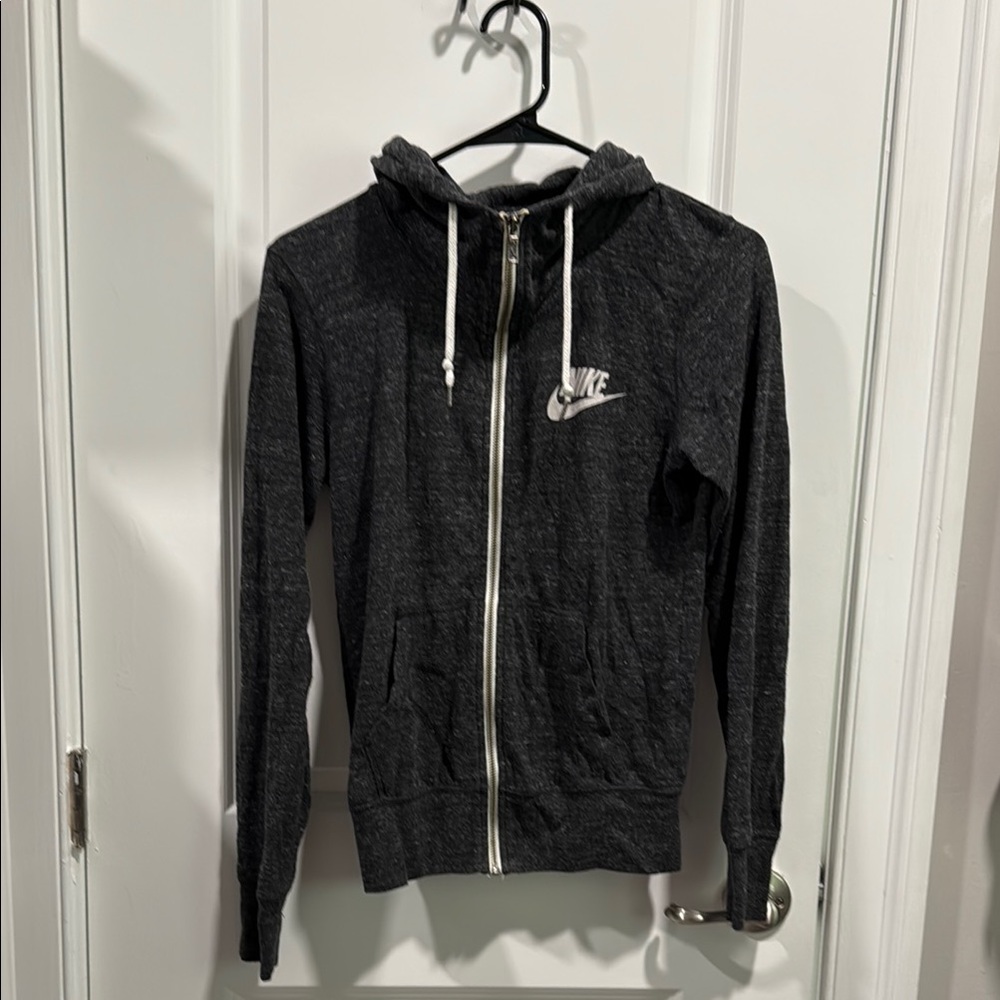 Nike Women's Black Zip-Up Hoodie